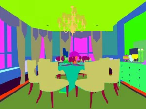 family - kitchen - restaurant 136 3D Model