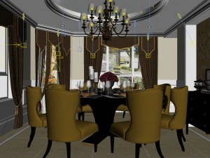 family - kitchen - restaurant 136 3D Model