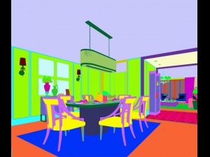 family - kitchen - restaurant 137 3D-Modell