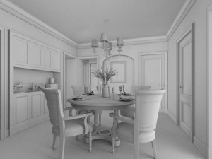 family - kitchen - restaurant 138 3D मॉडल