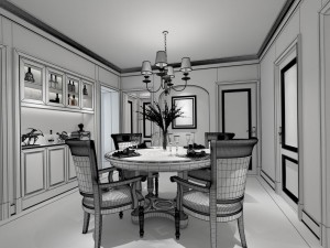 family - kitchen - restaurant 138 3D मॉडल