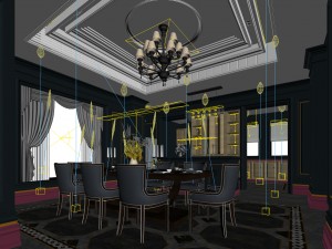 family - kitchen - restaurant 139 3D 모델