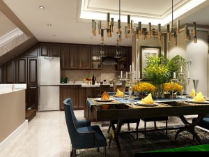 family - kitchen - restaurant 140 3D Model