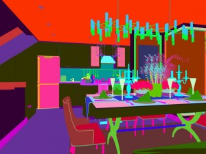family - kitchen - restaurant 140 3D Model
