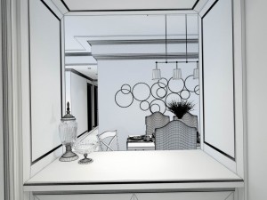 family - kitchen - restaurant 141 Model 3D