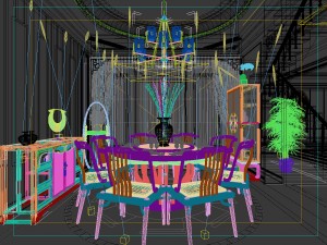 family - kitchen - restaurant 146 3D 모델