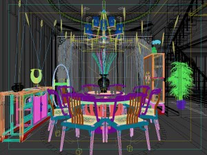 family - kitchen - restaurant 146 3D Model