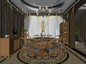 family - kitchen - restaurant 146 3D 모델