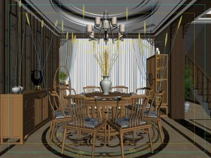 family - kitchen - restaurant 146 3D Model