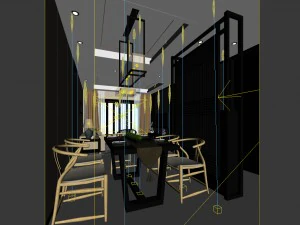family - kitchen - restaurant 147 3D Model