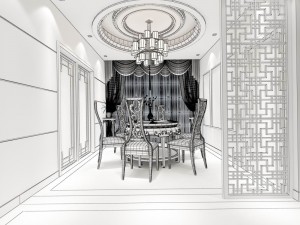 family - kitchen - restaurant 148 3D Model