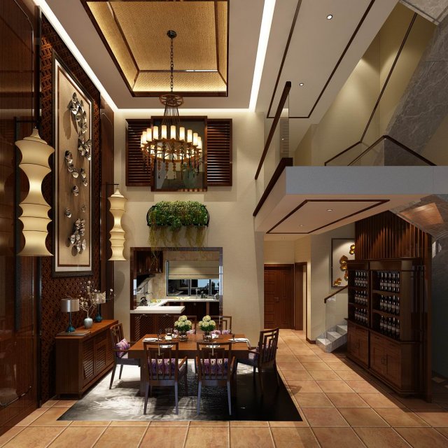 family - kitchen - restaurant 151 3D 모델 .c4d .max .obj .3ds .fbx .stl .blend 