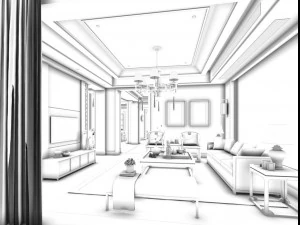 family - kitchen - restaurant 152 3D Model