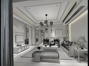 family - kitchen - restaurant 152 3D 모델