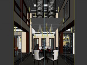 family - kitchen - restaurant 152 3D 모델