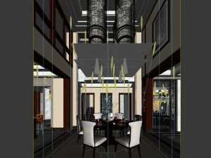 family - kitchen - restaurant 152 3D Model
