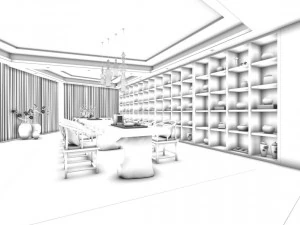 family - kitchen - restaurant 153 3D Model