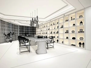 family - kitchen - restaurant 153 3D Model