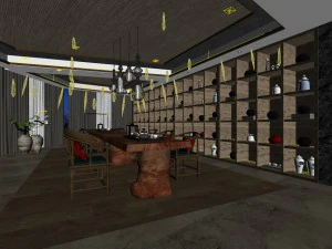 family - kitchen - restaurant 153 3D Model
