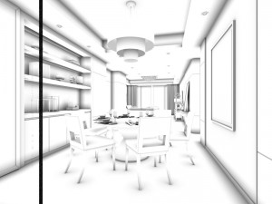 family - kitchen - restaurant 157 3D Model
