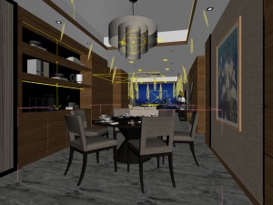 family - kitchen - restaurant 157 3D Model