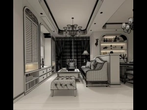 family - kitchen - restaurant 158 3D Model