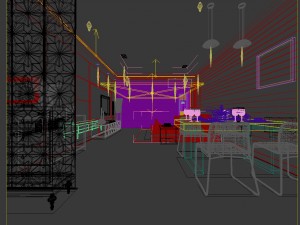 family - kitchen - restaurant 160 3D Model