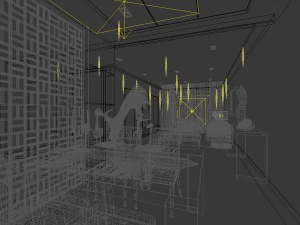 family - kitchen - restaurant 162 3D Model