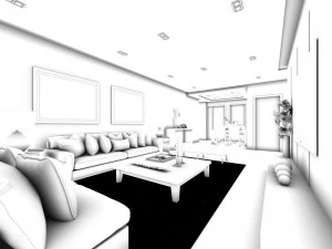 family - kitchen - restaurant 162 3D Model