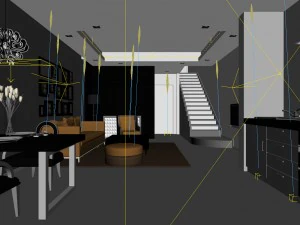 family - kitchen - restaurant 163 3D Model