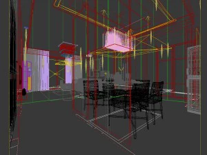 family - kitchen - restaurant 164 3D Model