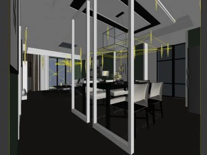 family - kitchen - restaurant 164 3D Model