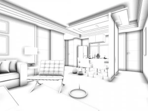 family - kitchen - restaurant 164 3D Model