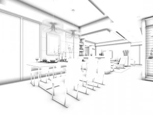 family - kitchen - restaurant 165 3D Model