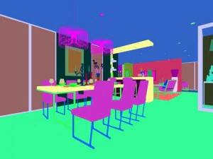 family - kitchen - restaurant 165 3D Model