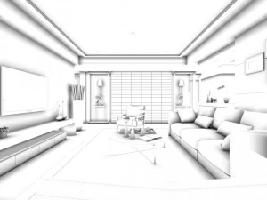family - kitchen - restaurant 165 3D Model
