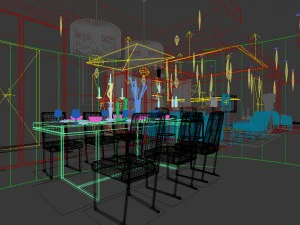 family - kitchen - restaurant 165 3D Model