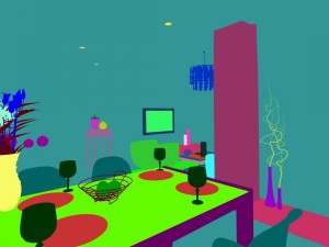 family - kitchen - restaurant 169 3D Модель