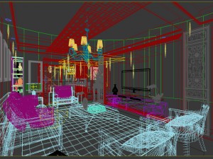 family - kitchen - restaurant 171 3D Model