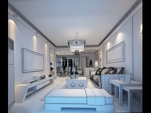 family - kitchen - restaurant 172 Modèle 3D
