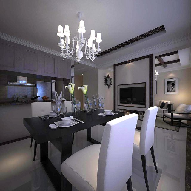 family - kitchen - restaurant 174 Model 3D .c4d .max .obj .3ds .fbx .stl .blend 