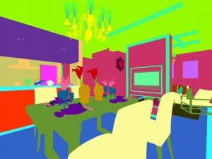 family - kitchen - restaurant 174 Model 3D
