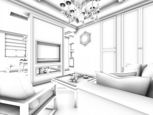family - kitchen - restaurant 174 Model 3D