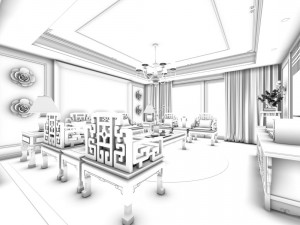 family - kitchen - restaurant 175 3D 模型