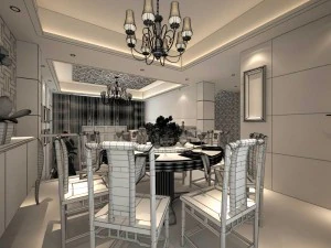 family - kitchen - restaurant 178 3D Model