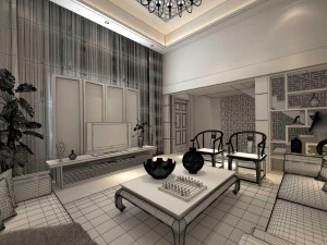 family - kitchen - restaurant 178 3D Model