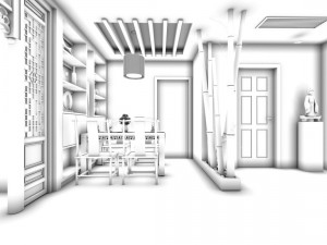 family - kitchen - restaurant 179 3D Model