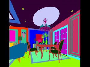 family - kitchen - restaurant 181 Modèle 3D