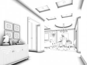 family - kitchen - restaurant 181 Modèle 3D