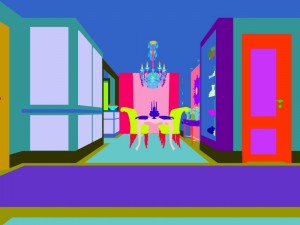 family - kitchen - restaurant 182 Model 3D